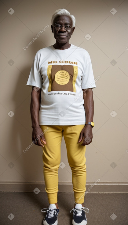 Ghanaian elderly male with  white hair