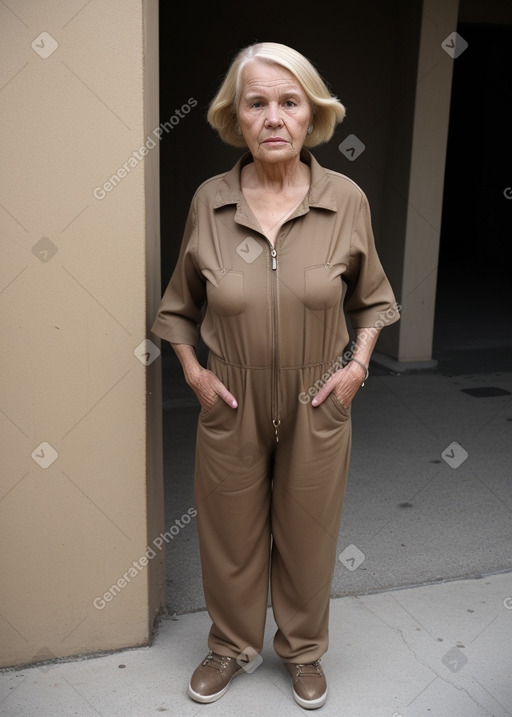 South african elderly female with  blonde hair