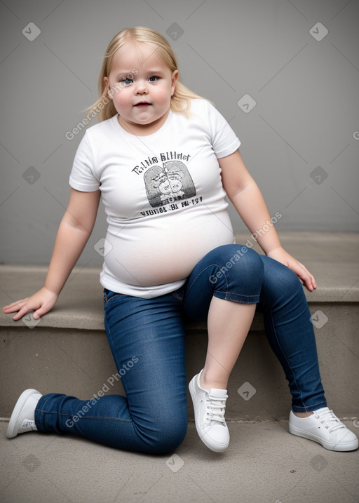 German infant girl with  blonde hair