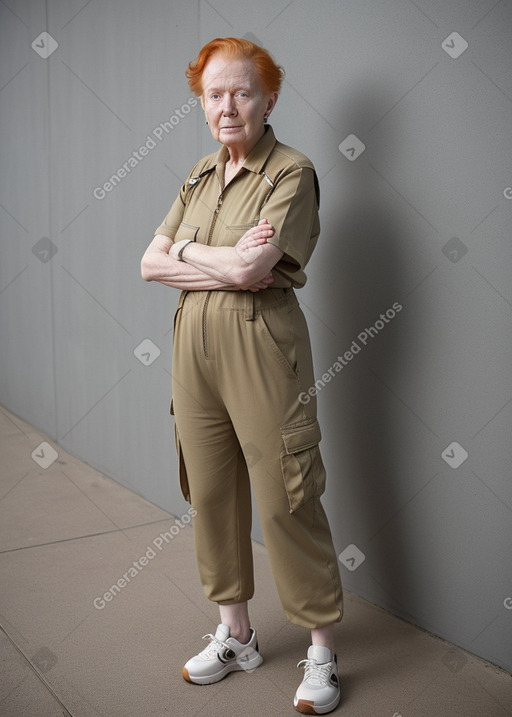 Elderly non-binary with  ginger hair