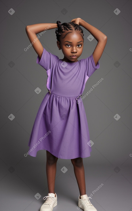 Child female with  gray hair