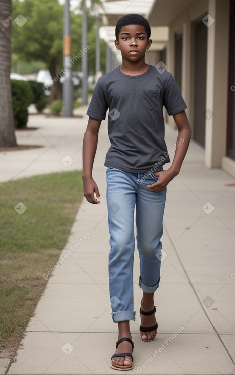 African american teenager boy 