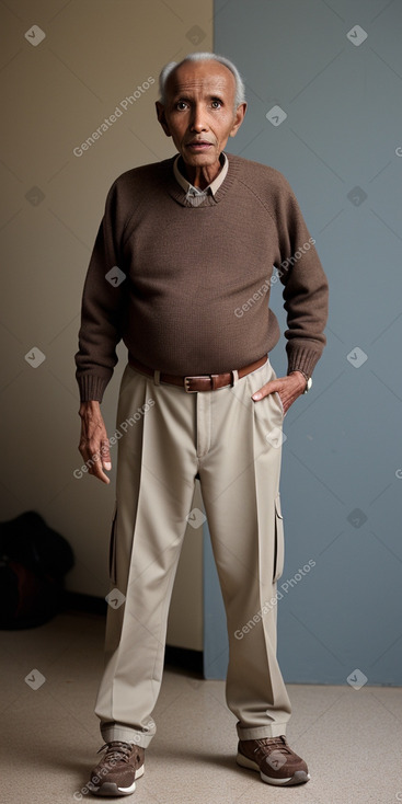 Somali elderly male with  brown hair