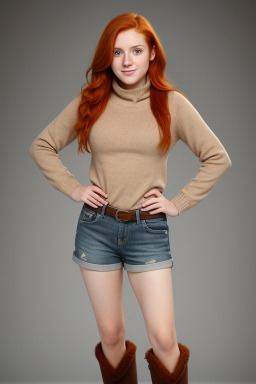 Colombian young adult female with  ginger hair