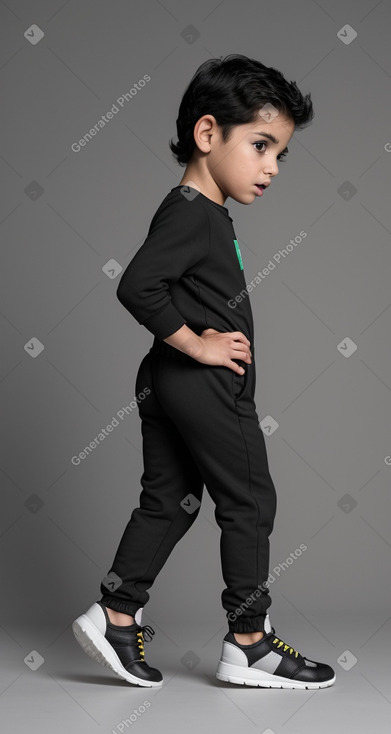 Mexican infant boy with  black hair