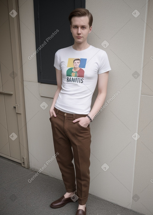 Lithuanian adult non-binary with  brown hair