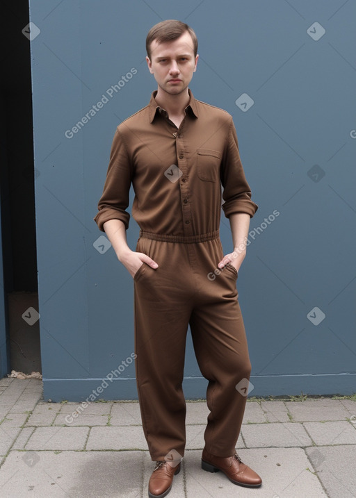 Belarusian adult male with  brown hair