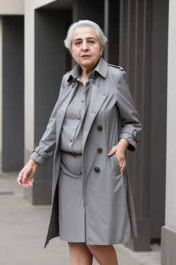 Turkish elderly female with  gray hair