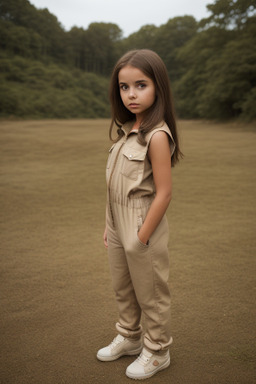 Child female with  brown hair