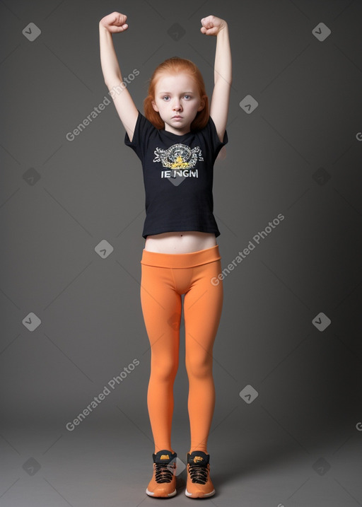 Ukrainian child girl with  ginger hair