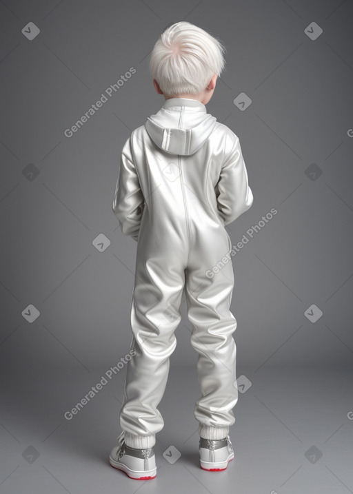 Norwegian infant boy with  white hair