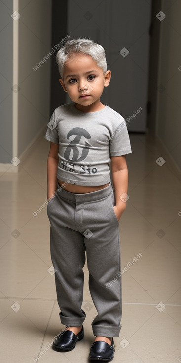 Guatemalan infant boy with  gray hair