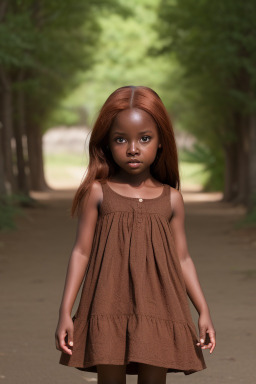 Child female with  brown hair