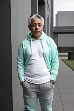 Guatemalan adult non-binary with  gray hair