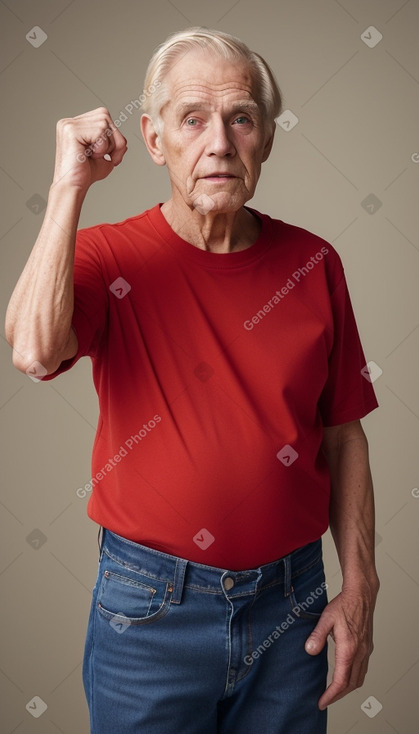 Canadian elderly male with  blonde hair