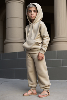 Bulgarian child boy with  gray hair