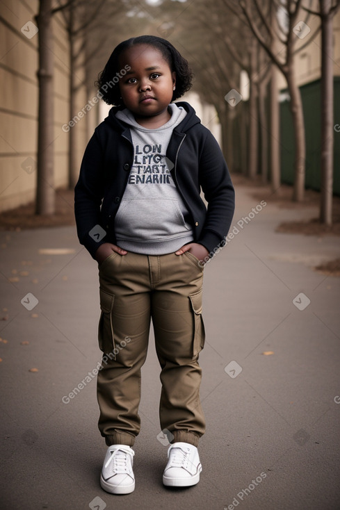 Kenyan child girl with  brown hair