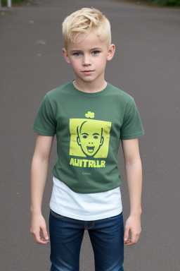 Irish child boy with  blonde hair