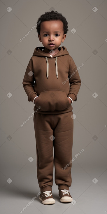 Ethiopian infant boy with  brown hair