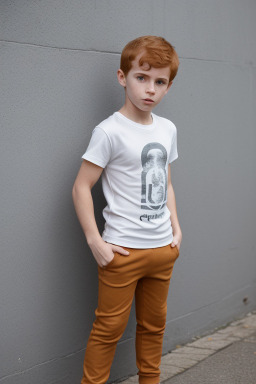 Uruguayan child boy with  ginger hair