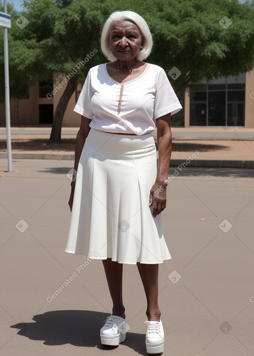 Sudanese elderly female with  white hair