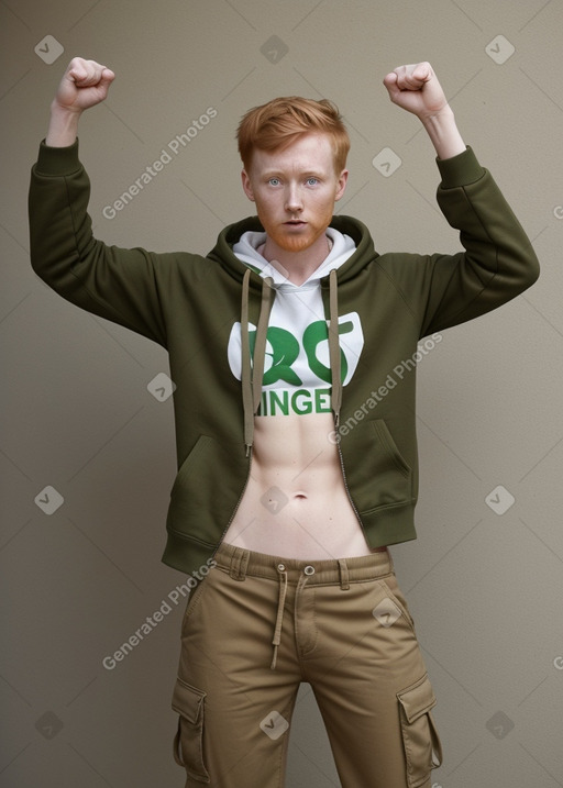 Adult non-binary with  ginger hair