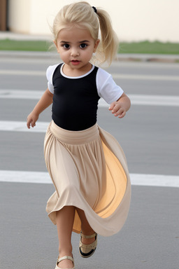 Arab infant girl with  blonde hair