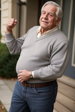 French elderly male with  gray hair