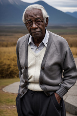 Elderly male with  gray hair