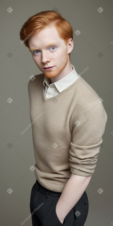 Canadian young adult male with  ginger hair