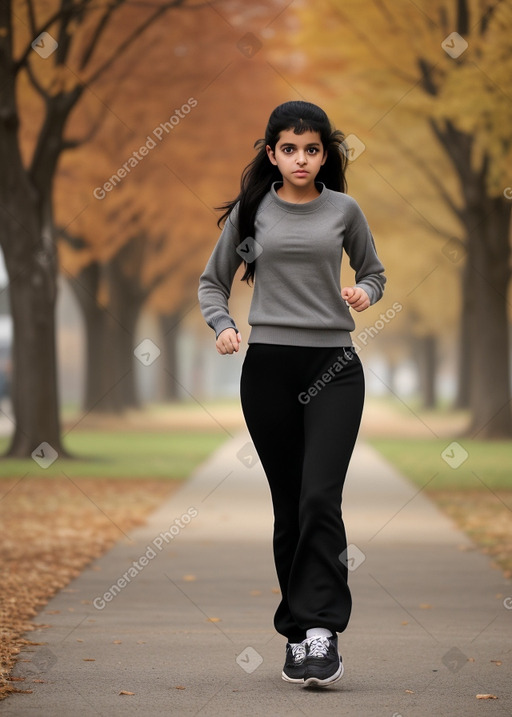 Yemeni teenager girl with  black hair