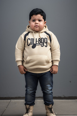 Colombian child boy with  black hair