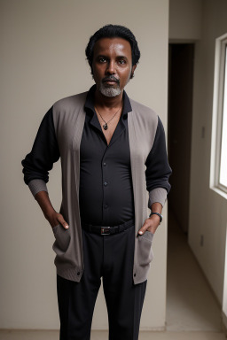 Somali middle-aged male with  black hair