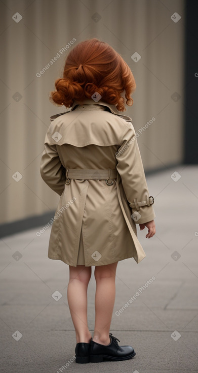 Iranian child girl with  ginger hair