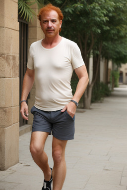 Tunisian middle-aged male with  ginger hair