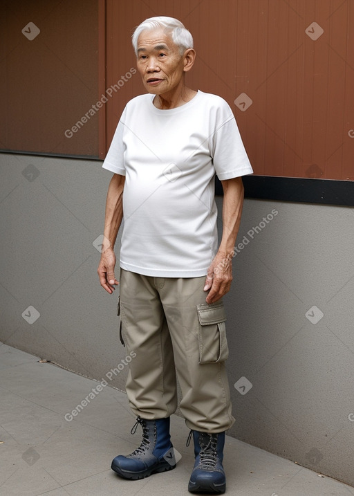 Thai elderly male with  white hair