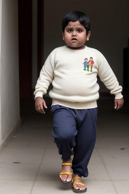 Sri lankan child boy with  white hair