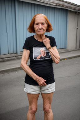 Ecuadorian elderly female with  ginger hair