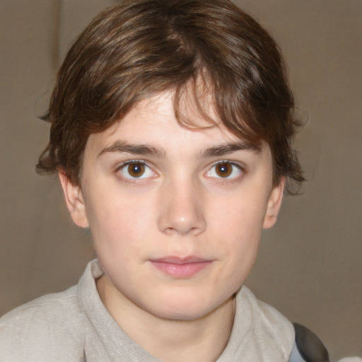 Neutral white young-adult male with medium  brown hair and brown eyes