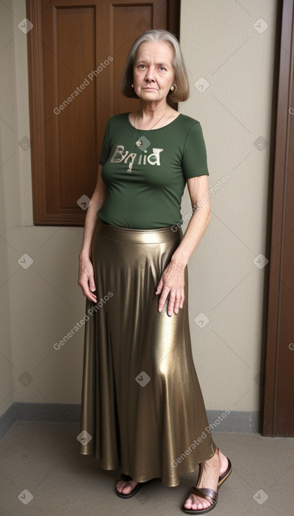 Danish elderly female with  brown hair