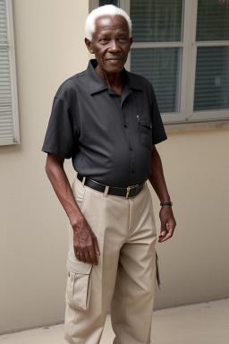 Senegalese elderly male with  black hair