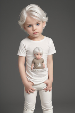 Austrian infant boy with  white hair