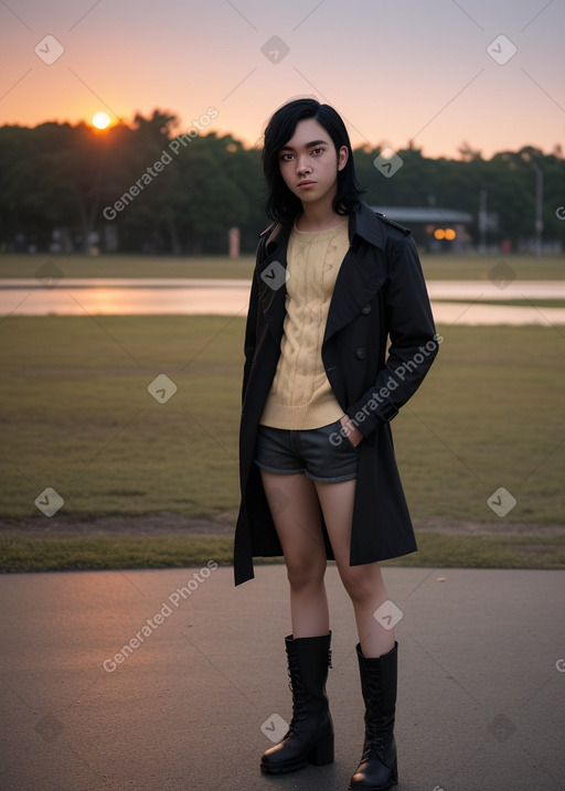 Vietnamese young adult non-binary with  black hair