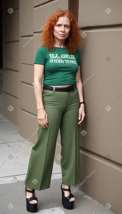 Honduran middle-aged female with  ginger hair