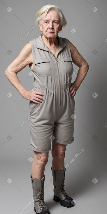 Elderly non-binary with  blonde hair