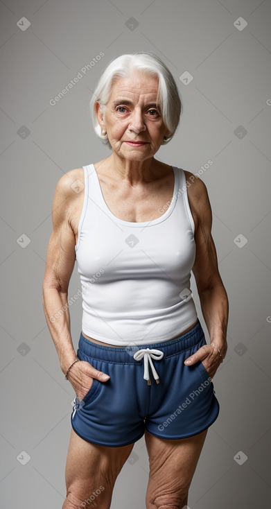 Spanish elderly female with  white hair