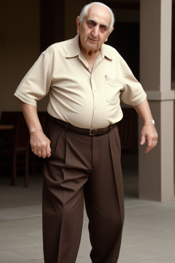 Armenian elderly male with  brown hair