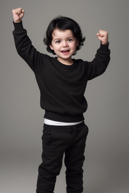 Danish infant boy with  black hair