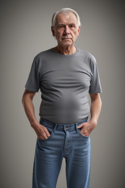 Finnish elderly male with  gray hair