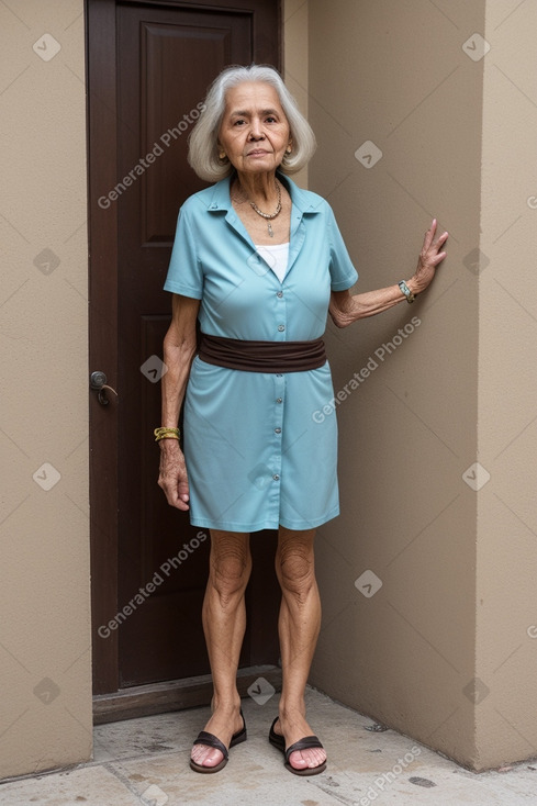 Nicaraguan elderly female with  brown hair